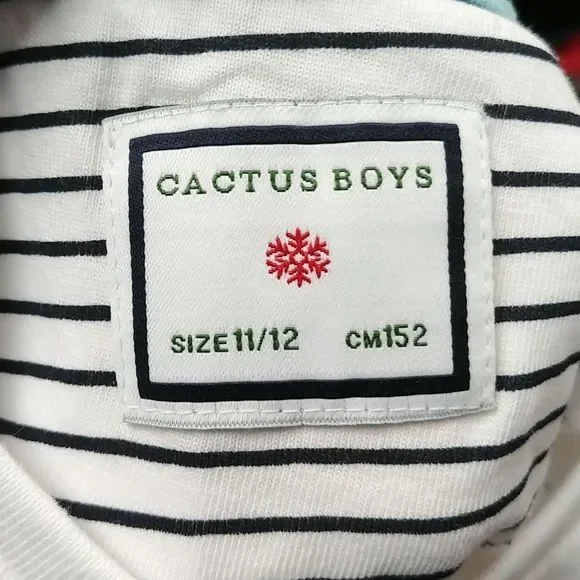 Cactus Boys Santa Flamingo‎ Christmas Shirt - Picture 4 of 4